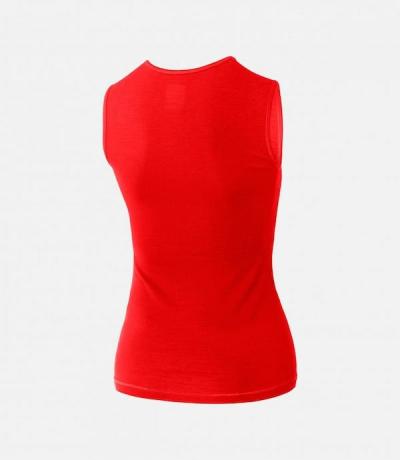PEdALED MERINO SLEEVELESS BL CORAL RED   S Produktbild 1