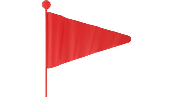 Bike Fashion Sicherheitswimpel  L rot, gelb