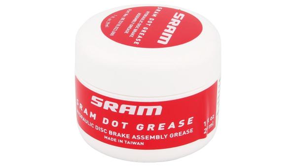 SRAM DOT  1 1/8" weiß, rot
