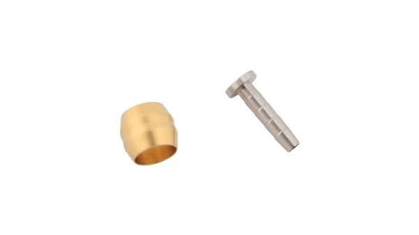 Shimano Olive und Insert Pin  1 1/8" silber, gold