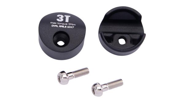 3T Oval  1 1/8" schwarz