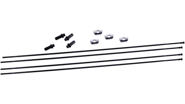 Fulcrum Speichensatz  XXL schwarz, silber