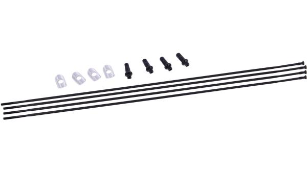 Fulcrum Speichensatz  XXL schwarz, silber