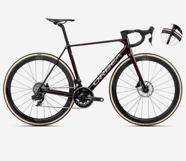 Orbea ORCA M21eLTD PWR 51 Wine Red Carbon View - Titanium (Gloss)