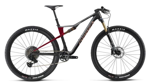 Orbea OIZ M-TEAM AXS L Diamond Carbon View (Matt) - Cherry Red (Gloss)