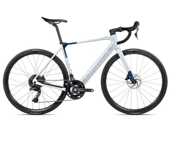 Orbea GAIN M40 XL Halo Silver (Matt) - Blue Carbon View (Gloss)