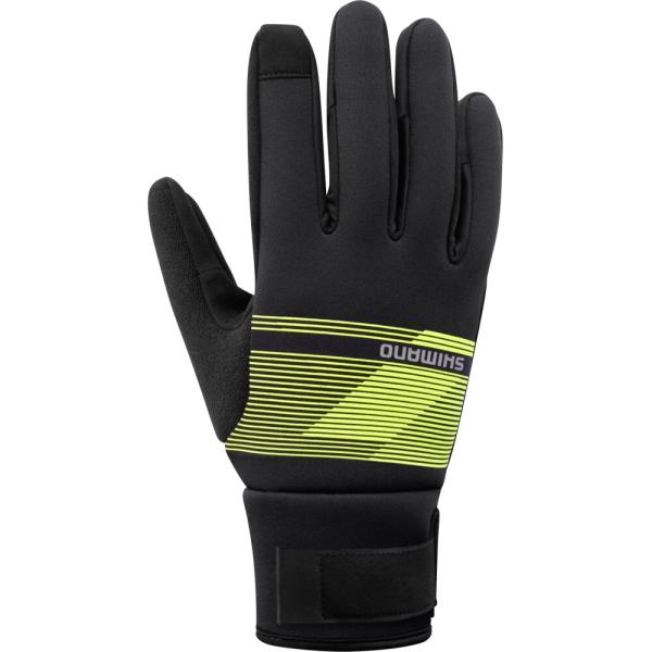 SHIMANO WINDBREAK Thermal Gloves Neon Yellow M