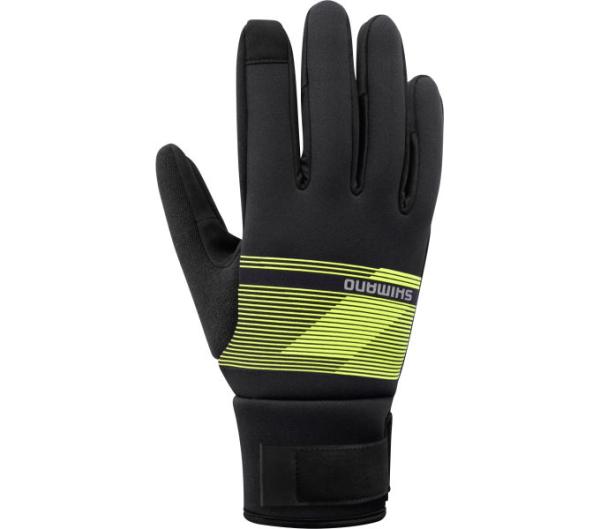 SHIMANO WINDBREAK Thermal Gloves Neon Yellow L