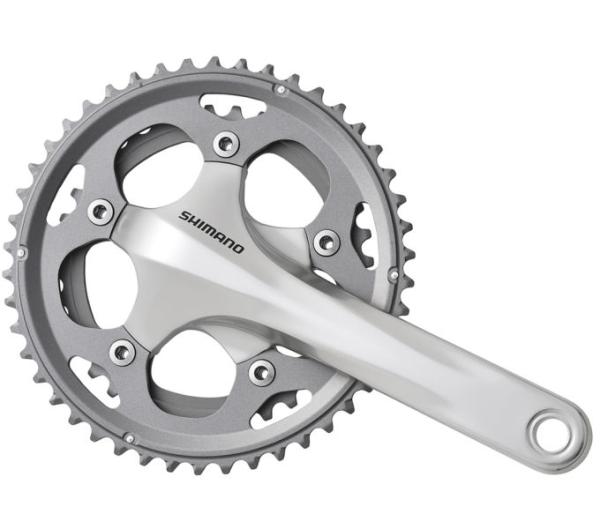 SHIMANO Kurbelgarnitur FC-CX50 10-fach 175 mm 46-36 Z&auml;hne Silber
