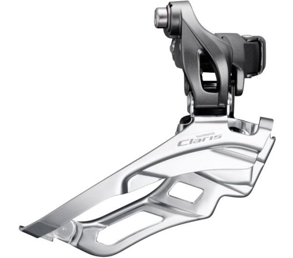 SHIMANO Umwerfer CLARIS FD-R2030 8-fach Schelle hoch 34,9 mm, mit Adapter 31,8/28,6 mm