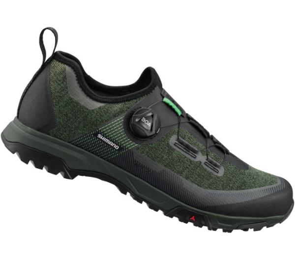 SHIMANO SHIMANO Fahrradschuhe ET701 Herren/Damen MTB FLATPEDAL Gr&ouml;&szlig;e 45 Gr&uuml;n