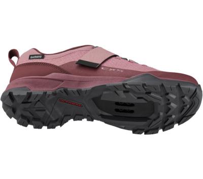 SHIMANO SHIMANO Fahrradschuhe EX500W Damen Touring SPD Größe 42 Damenleisten Rot Produktbild 3