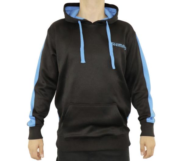 SHIMANO SHIMANO WORKSHOP HOODIE BLACK, XXL 50% PES/50% COTTON