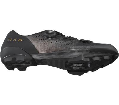 SHIMANO SHIMANO Fahrradschuhe RX801 Herren/Damen Gravel SPD Größe 42 Schwarz Produktbild 3
