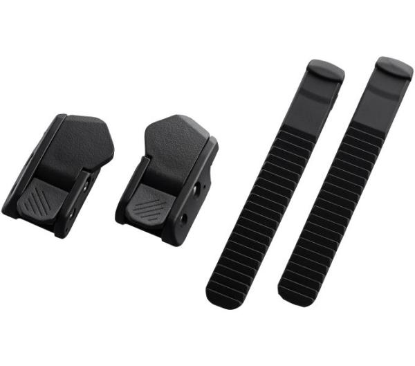 SHIMANO Buckle & Strap Low Profile, Schwarz, Einzelpackung