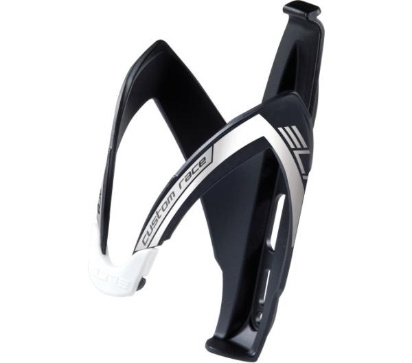 ELITE ELITE Flaschenhalter Custom Race Schwarz/Weiß Matt, ohne Beschichtung