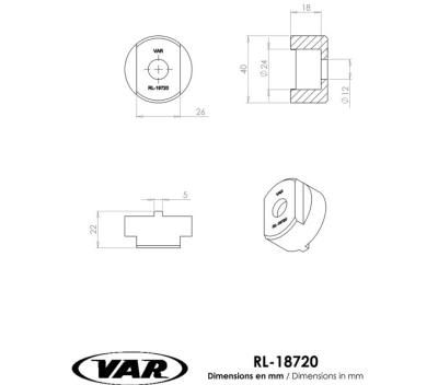 VAR Freilaufkörperabzieher RL-18720 1/2/3-fach-Freilauf und Vélosolex Produktbild 1