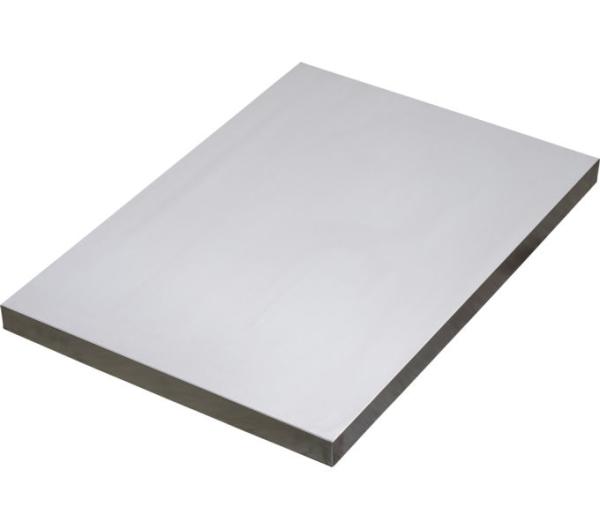 VAR Edelstahl-Arbeitsplatte MO-52018 für 1 Schrank 680 x 463 x 38 mm