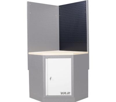 VAR Werkzeuglochwand MO-52232 für Eckschrank 1052 x 800 x 24 mm Granitschwarz Produktbild 1
