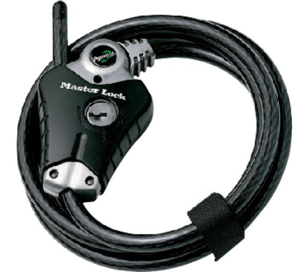 Master Lock Kabelschloss Python 8428 Schwarz 10 mm x 1800 mm Schlüssel