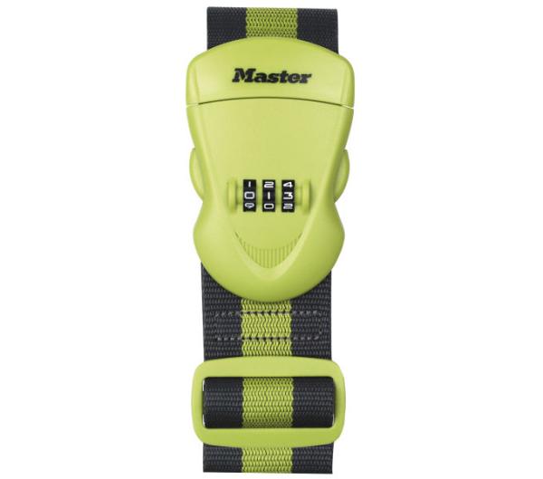 Master Lock Gepäckgurt mit Zahlenschloss Grün 950 - 2000 mm