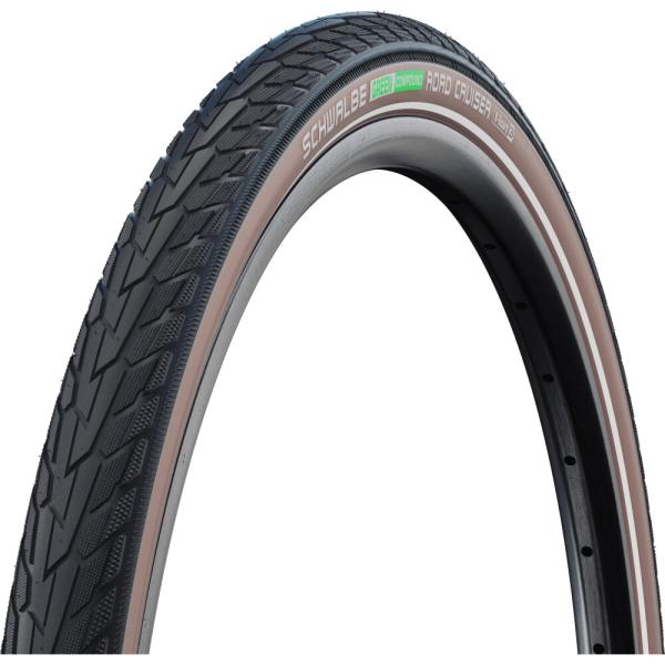 Schwalbe DRAHTREIFEN ROAD CRUISER ActGreen Compound K-Guard 42-622 Schwarz/Coffee/Reflex