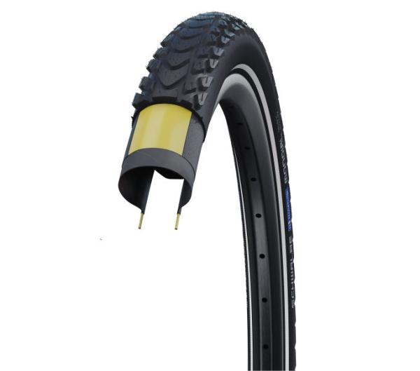 Schwalbe FALTREIFEN MARATHON MONDIAL Evolution Line V-Guard DD 37-622 Schwarz/Reflex