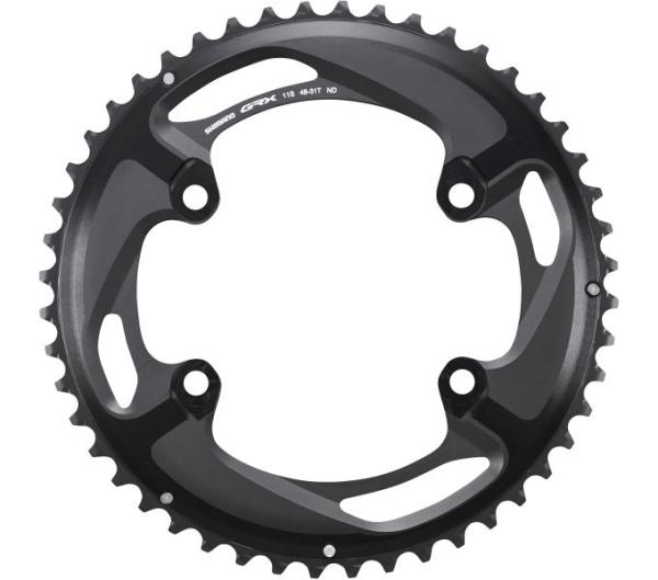 SHIMANO Kettenblatt GRX FC-RX810 48 Z&auml;hne Schwarz
