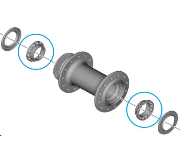 SHIMANO Kugelring WH-RS710 front 5/32"