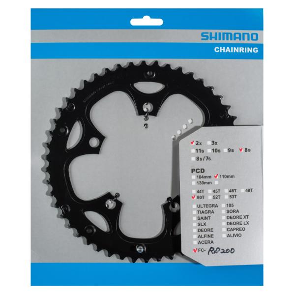 SHIMANO Kettenblatt FC-RS200 50 Z&auml;hne
