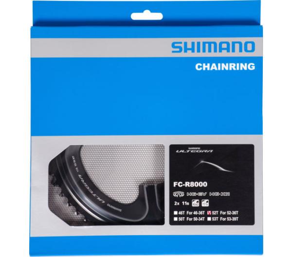SHIMANO Kettenblatt ULTEGRA FC-R8000 52 Z&auml;hne Schwarz