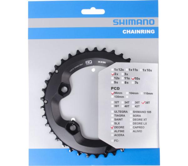 SHIMANO Kettenblatt DEORE FC-M6000-2 38 Zähne