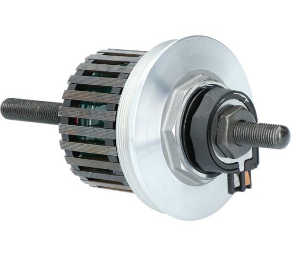 SHIMANO Dynamoeinheit 140 mm f&uuml;r Mutterntyp 140 mm DH-3D32-NT Silber