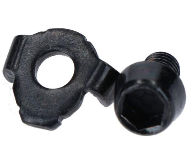 SHIMANO Schaltzug-Befestigungschraube f&uuml;r RD-T610 M5 x 8,5 mm inkl. Gegenplatte