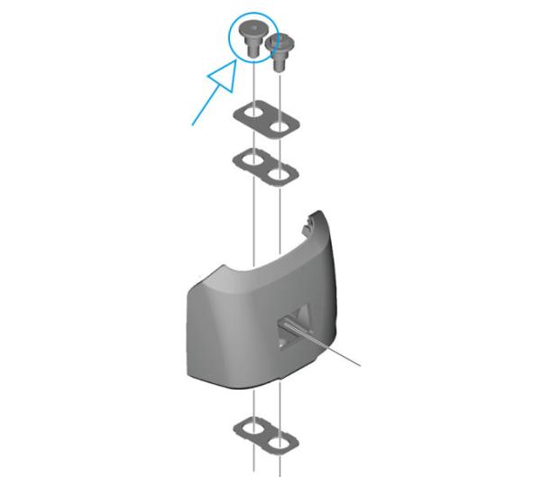 SHIMANO Vordere Befestigungsschraube (F) f&uuml;r untere Abdeckung BM-EN600