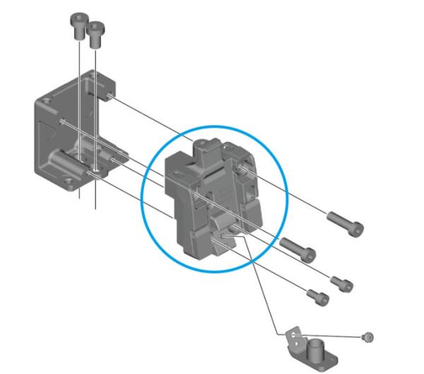 SHIMANO Obere Befestigungseinheit f&uuml;r SHIMANO E-BIKE SYSTEMS Akkuhalter BM-EN801-A