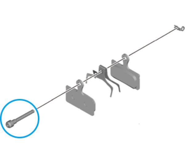SHIMANO Haltestift BR-M7110 f&uuml;r Bremsbel&auml;ge
