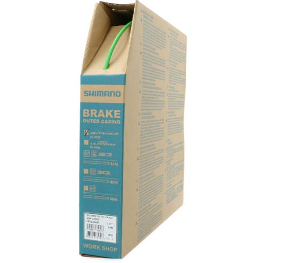 SHIMANO Bremszugau&szlig;enh&uuml;lle DURA-ACE BC-9000 40 m Gr&uuml;n
