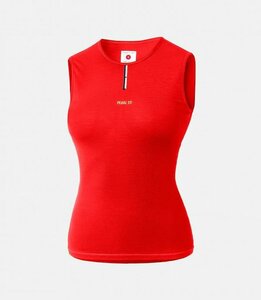 PEdALED MERINO SLEEVELESS BL CORAL RED   S