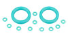 SRAM O-Ring-Kit  1 1/8  grün