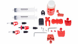 SRAM Entlüftungs-Kit  1 1/8  transparent, rot