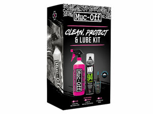 Muc Off Clean, Protect, Lube Kit (Wet Lube Version)  nos black
