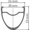 DT Swiss FELGE DT R 470 28 ZOLL DISC 24L - 24 Loch