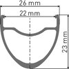 DT Swiss FELGE DT R 500 28 ZOLL DISC 24L - 24 Loch