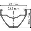 DT Swiss FELGE DT X 412 27,5 ZOLL 28L - 28 Loch