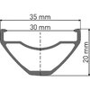 DT Swiss FELGE DT M 502 29 ZOLL 28L - 28 Loch