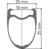 DT Swiss LAUFRAD VR DT PRC 1400 SPLINE 35MM 5/100 QR - 622x18 mm