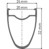 DT Swiss LAUFRAD VR DT E 1800 SPLINE DB 32MM 12/100MM TA