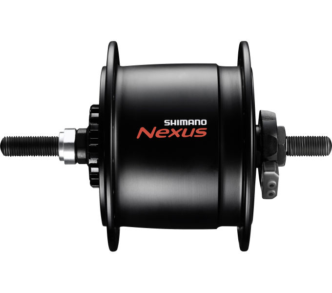 SHIMANO Nabendynamo NEXUS DH-C6000-1R 1,5 Watt für Rollenbremse, 36 Loch, Mutterntyp, Sc Schwarz