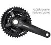 SHIMANO Kurbelgarnitur  FC-M210-3 175 mm 40-30-22 Zähne